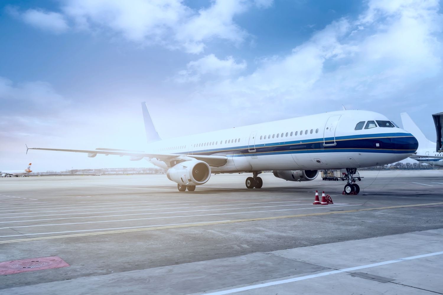 VIP airliner on the apron
